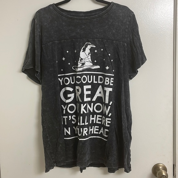 Torrid Harry Potter Sorting Hat Mineral Wash Top Size 3 - Picture 3 of 6